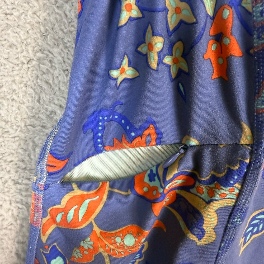 The North Face Women's Blue and Orange athleisure racer back dress large - Picture 2 of 9